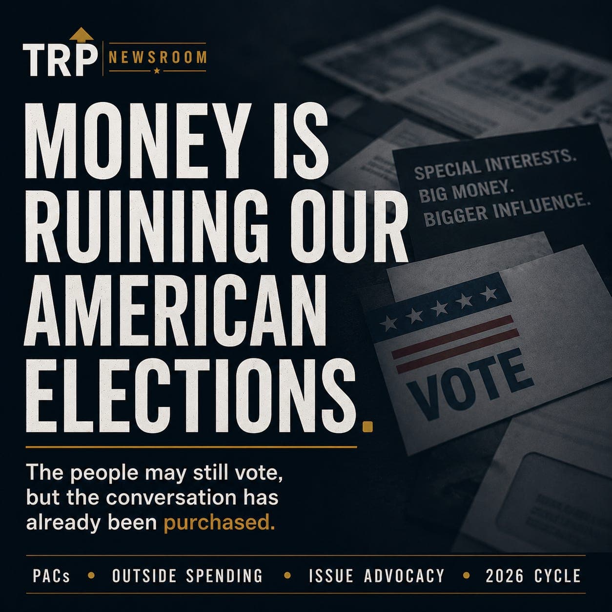 The ballot is still real. But the conversation is being bought. artwork