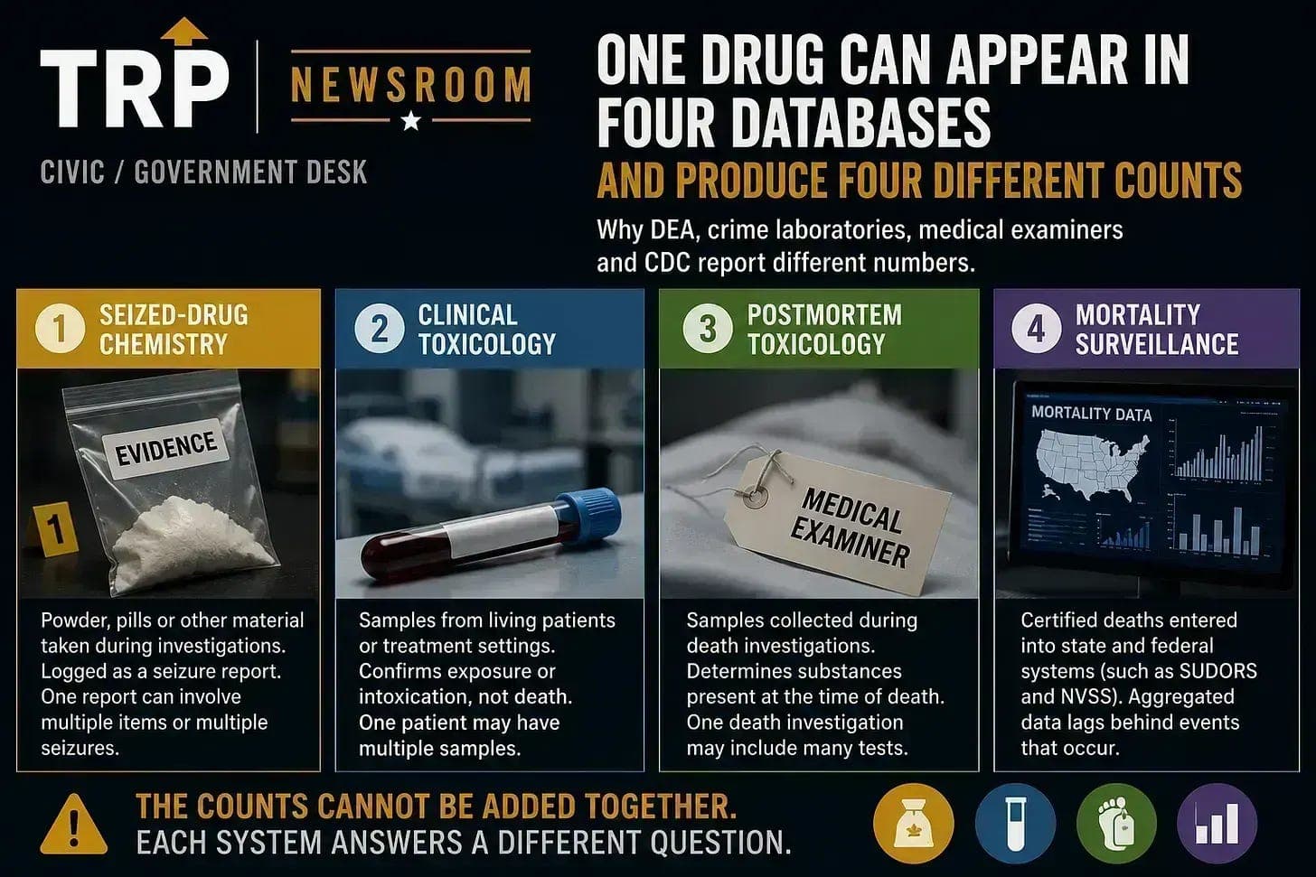 One Drug Can Appear in Four Databases and Produce Four Different Counts artwork